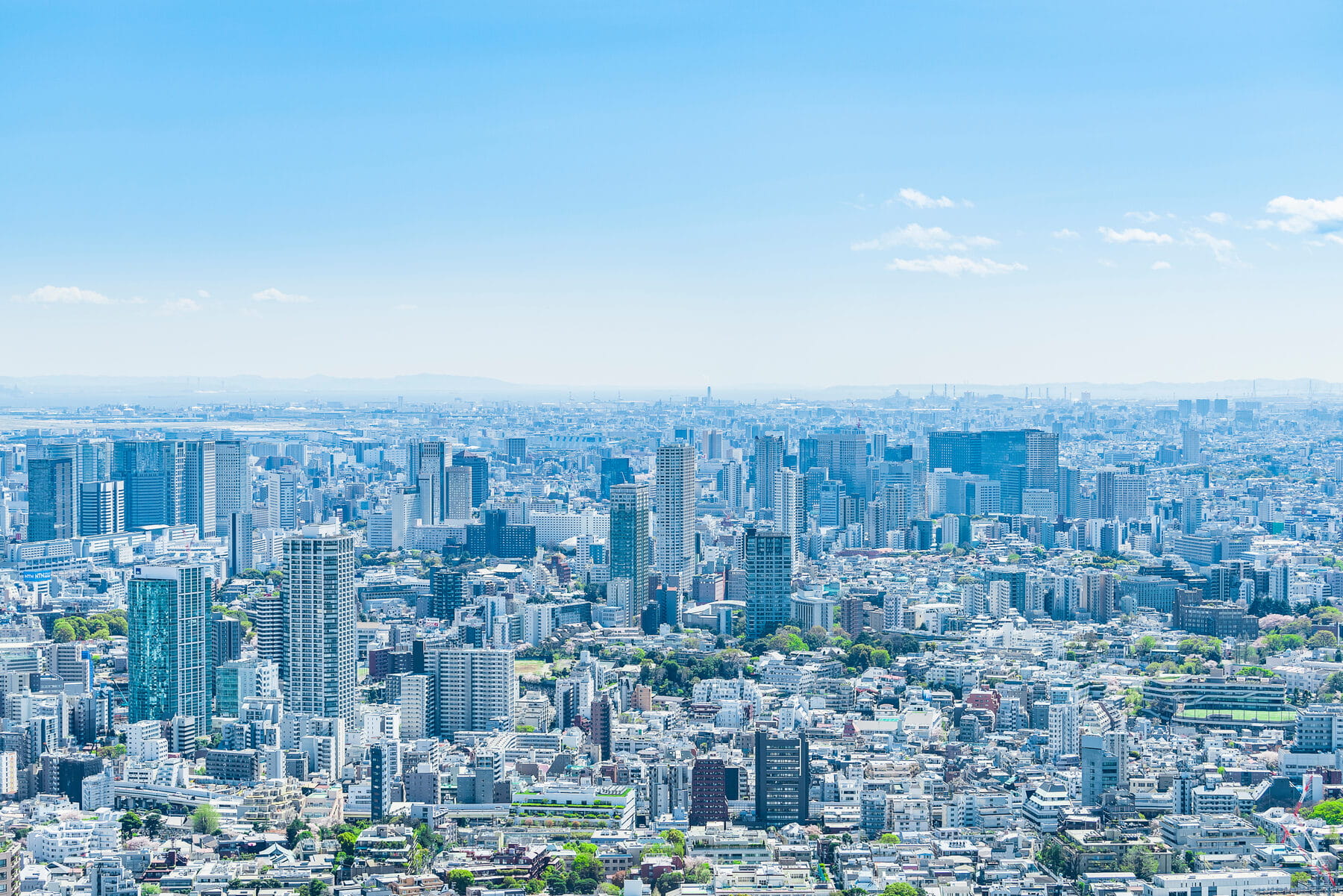 飯田橋のオフィス街を望む風景